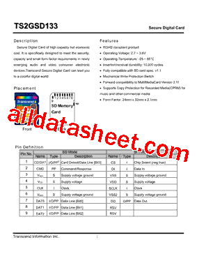 TS2GSD133型号图片