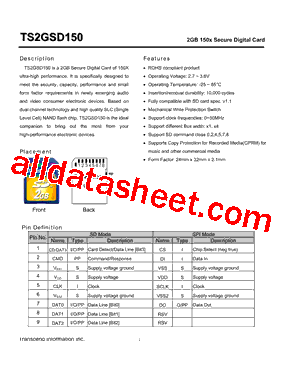 TS2GSD150型号图片