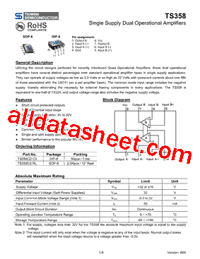 TS358CSRL型号图片