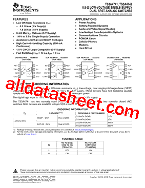 TS3A4742DCNR型号图片