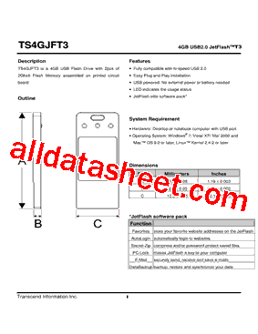 TS4GJFT3型号图片