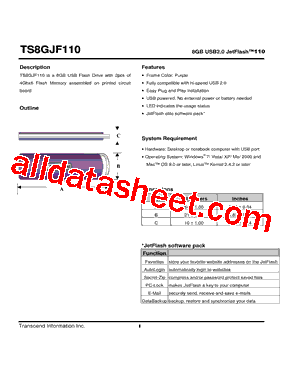 TS8GJF110型号图片