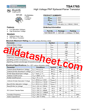 TSA1765CWRP型号图片