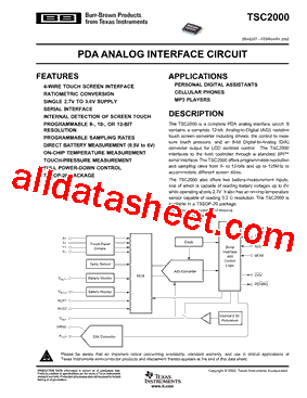 TSC2000IPW型号图片