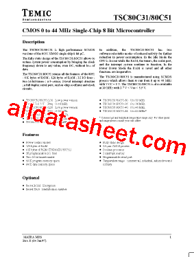 TSC80C51-44MAR/883型号图片