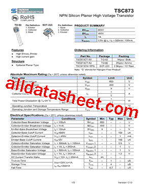 TSC873CTA3型号图片