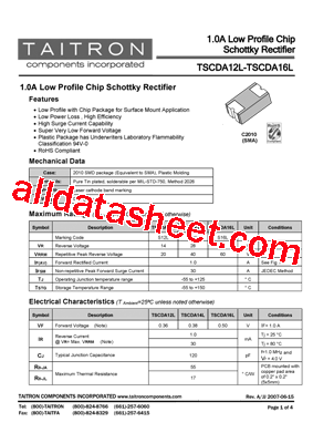 TSCDA12L型号图片