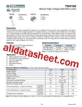 TSH190型号图片