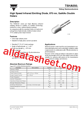 TSHA5501型号图片