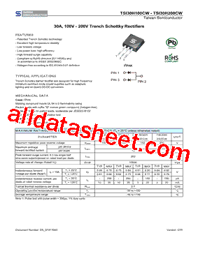 TSI30H100CW型号图片