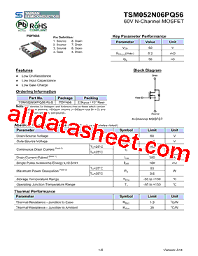 TSM052N06PQ56RLG型号图片