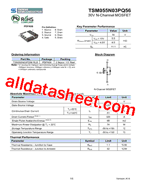 TSM055N03PQ56型号图片