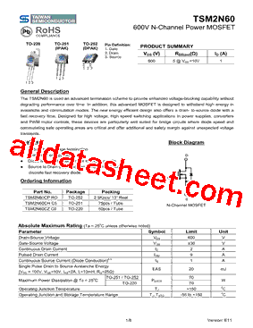 TSM2N60_11型号图片