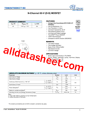 TSM2N7000KCTB0型号图片