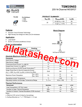 TSM35N03CPRO型号图片