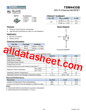 TSM4435B型号图片