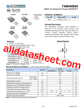 TSM4NB60CZC0型号图片