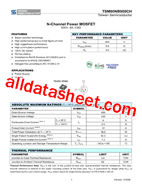 TSM60NB900CH型号图片