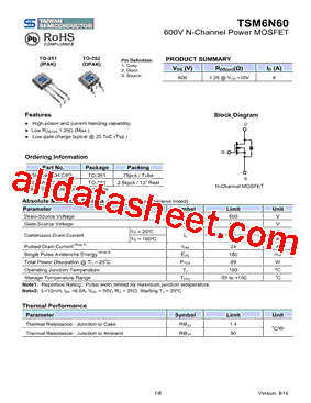 TSM6N60_14型号图片