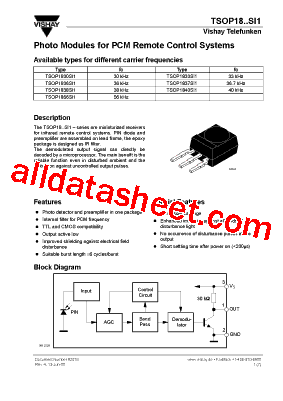 TSOP1836SI1型号图片