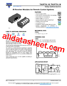 TSOP752..W型号图片