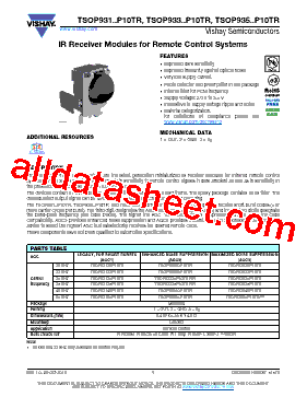 TSOP933..P10TR型号图片
