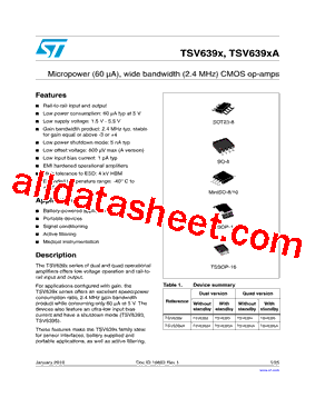 TSV6392AIST型号图片