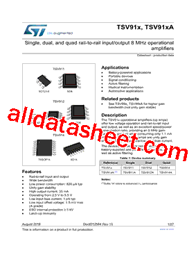 TSV911RILT型号图片