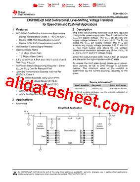 TXS0108EQPWRQ1型号图片
