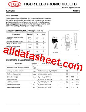 TYN606RG型号图片