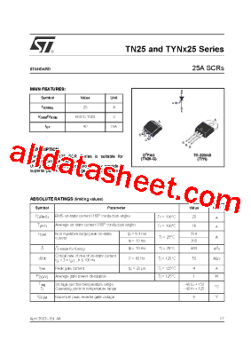 TYNX25RG型号图片