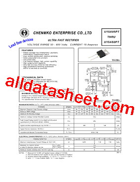 U15A60PT型号图片