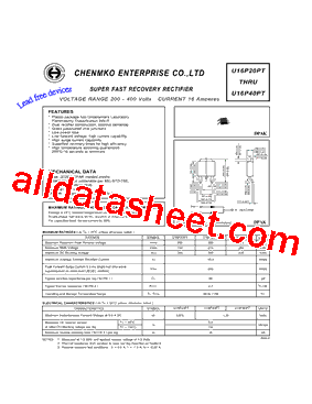 U16P20PT型号图片