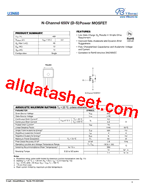 U3N60型号图片