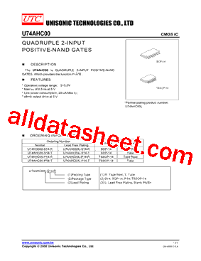 U74AHC00-P14-T型号图片