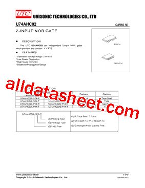 U74AHC02L-S14-R型号图片