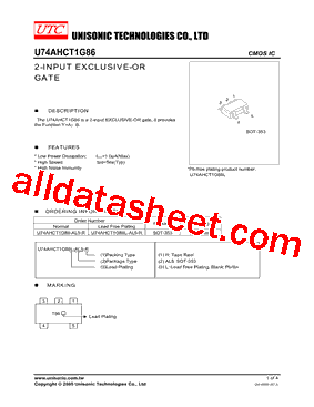 U74AHCT1G86型号图片