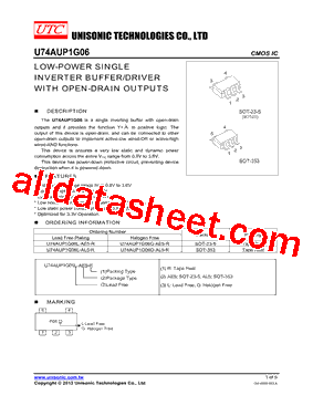 U74AUP1G06型号图片