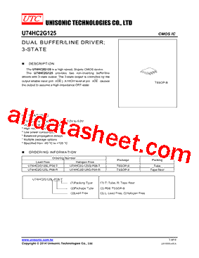 U74HC2G125L-P08-T型号图片