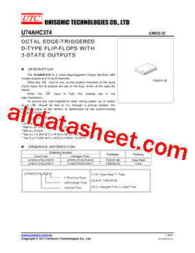 U74HC374L-P20-T型号图片
