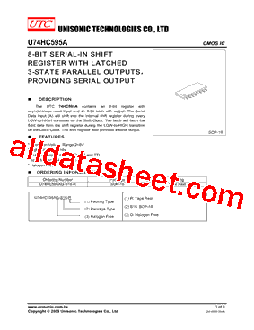 U74HC595A型号图片