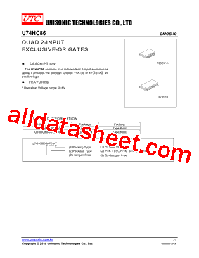 U74HC86G-P14-R型号图片