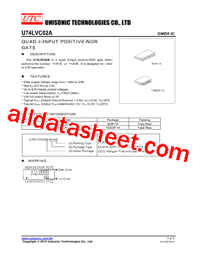 U74LVC02AG-S14-R型号图片
