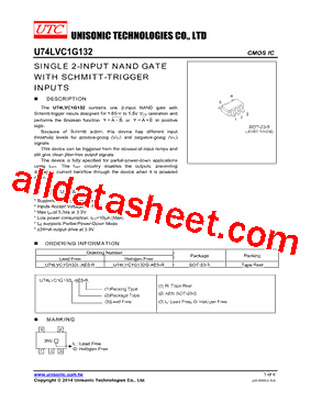 U74LVC1G132型号图片
