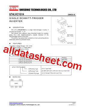 U74LVC1G14_15型号图片