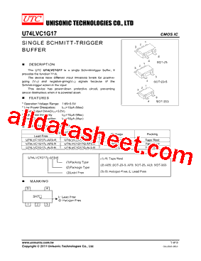 U74LVC1G17型号图片
