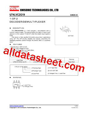 U74LVC1G19L-AL6-R型号图片