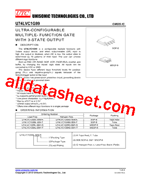 U74LVC1G99G-S08-R型号图片