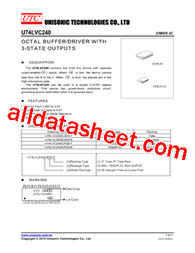 U74LVC240G-S20-R型号图片