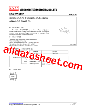 U74LVC3157G-AL6-R型号图片